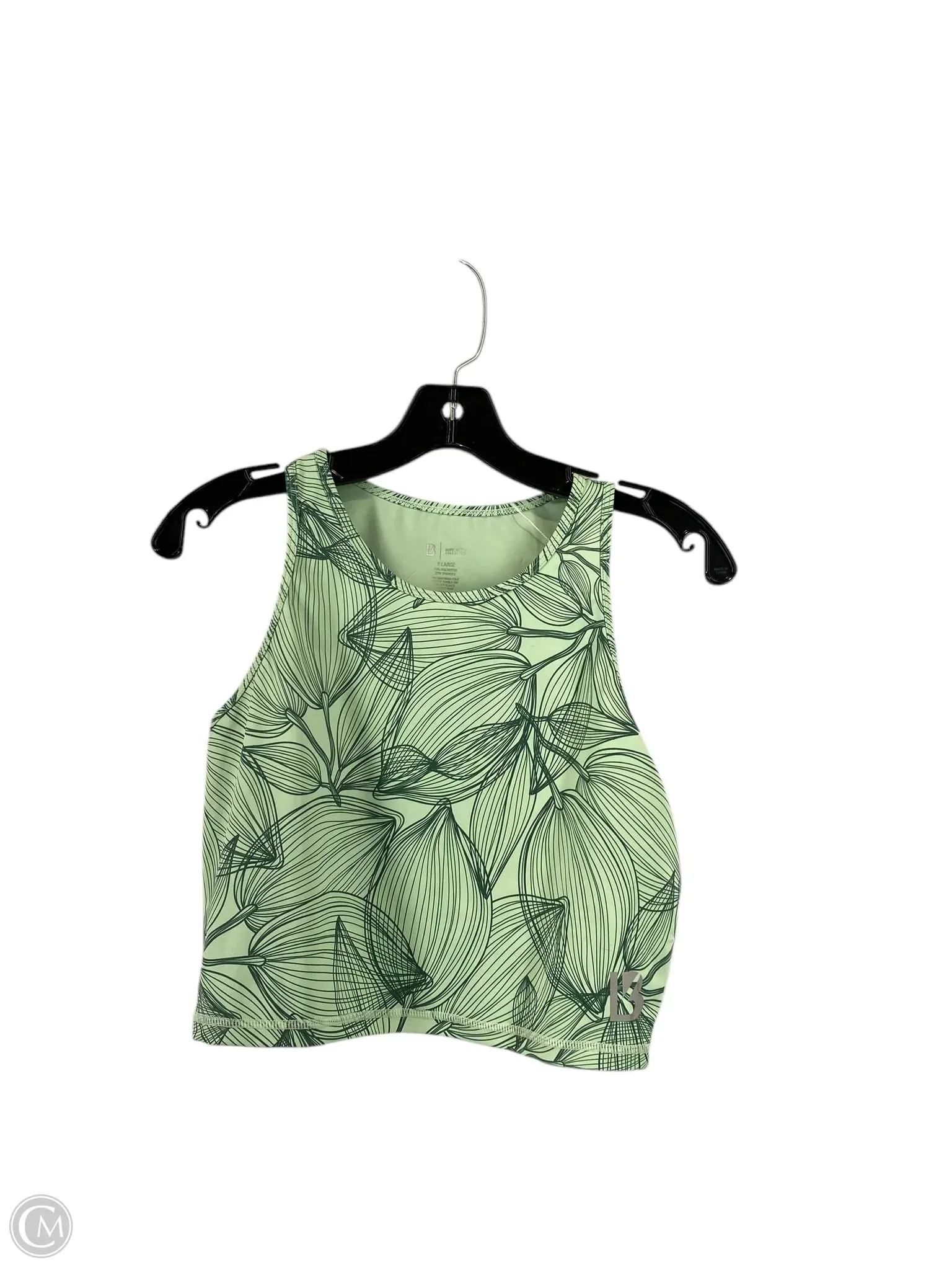 Athletic Tank Top By Clothes Mentor In Green, Size: Xl