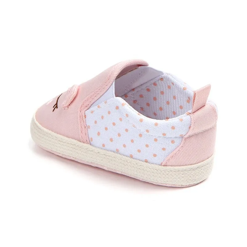 Baby Girls Shoes Animal Pattern Baby Shoes Anti-slip Toddler Crib First Walkers 0-18 MonthsY13