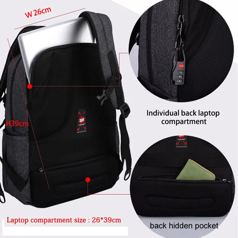 Backpack USB Charging & Anti-Theft <br> Oxford