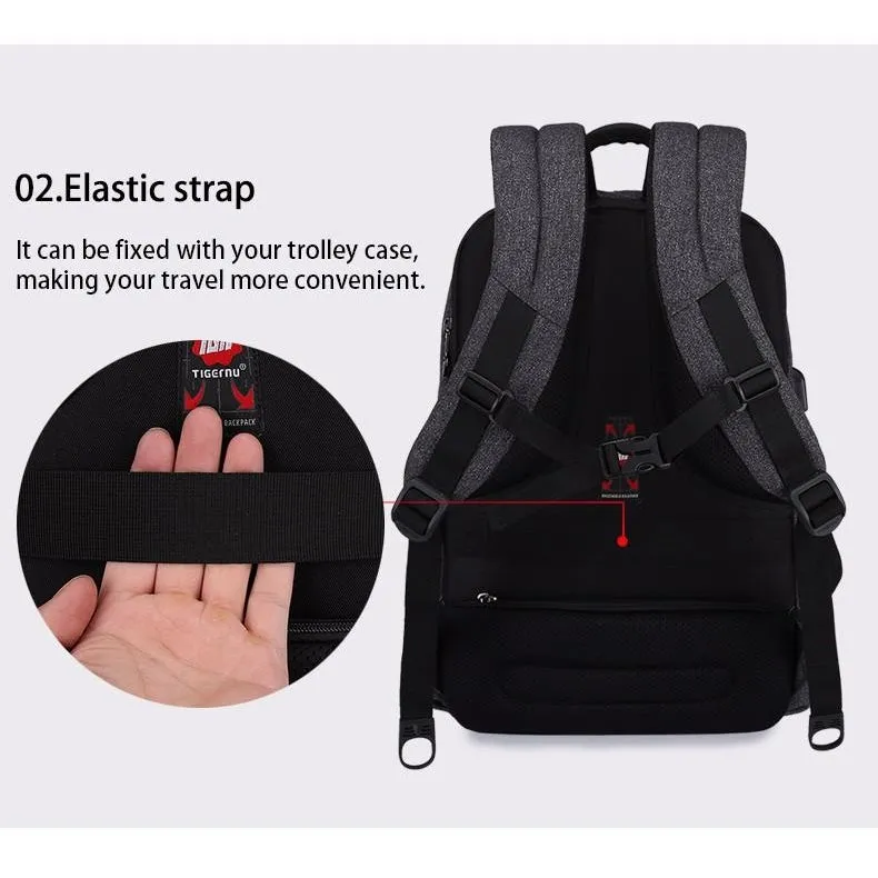 Backpack USB Charging & Anti-Theft <br> Oxford