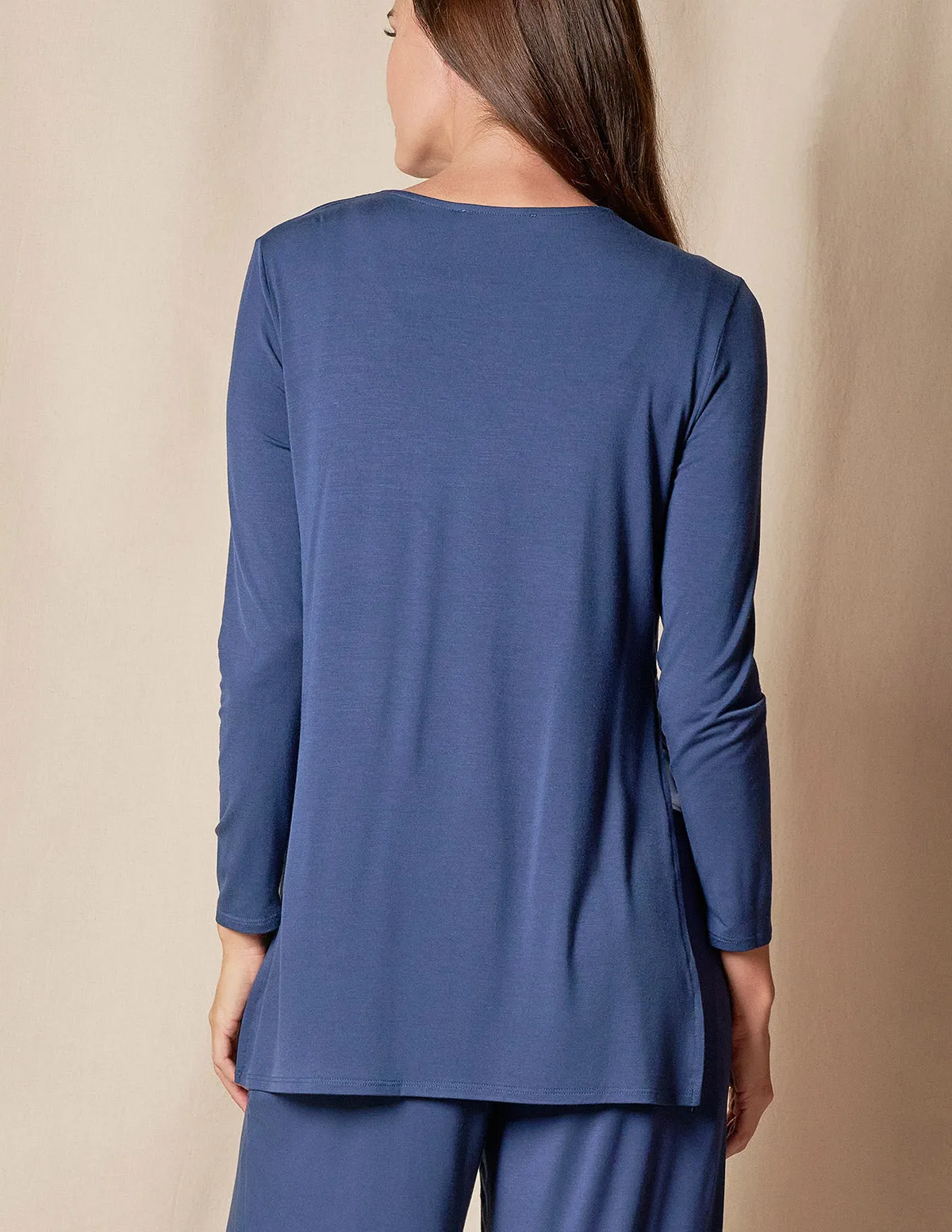 Bamboo Yoga Wrap - Shorter Length - Navy