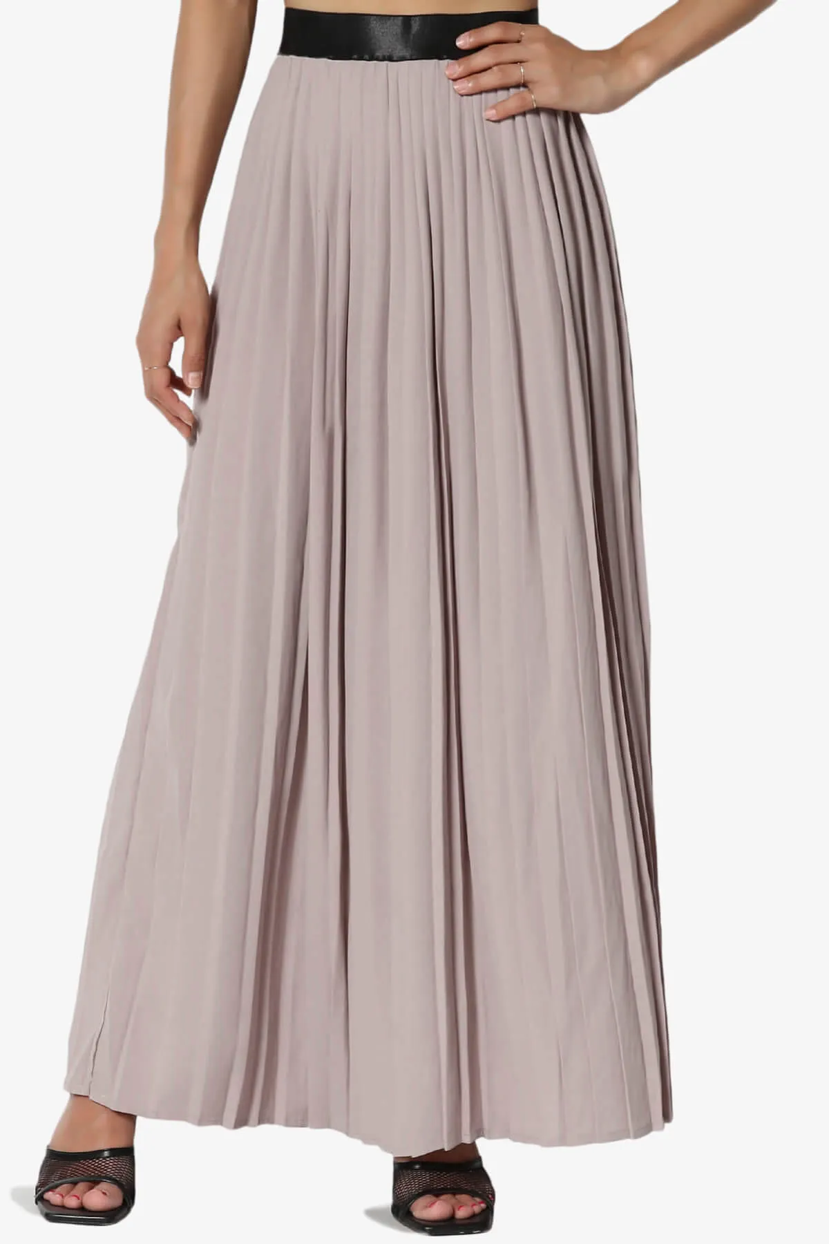 Barria Flowy Maxi Pleated Skirt