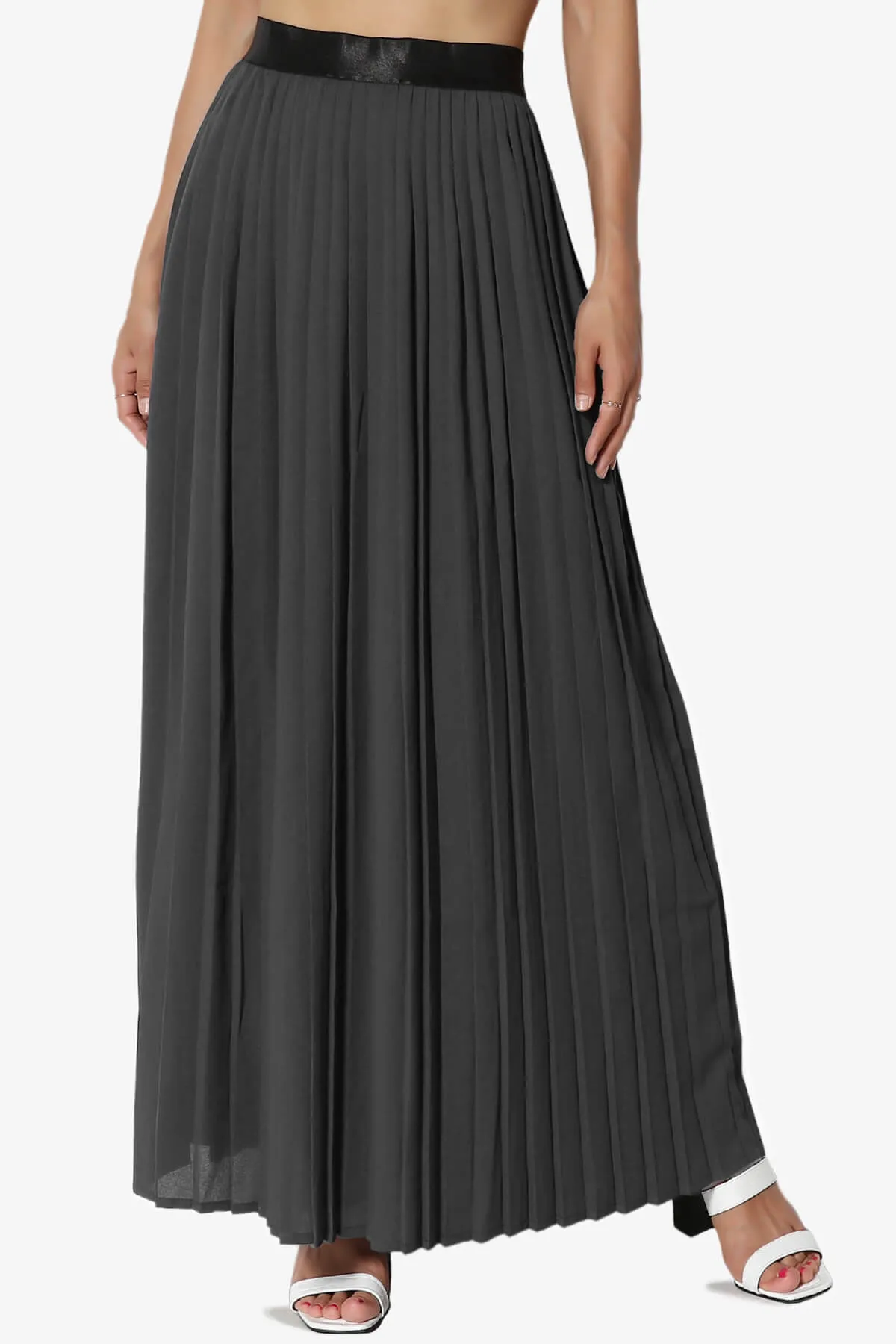 Barria Flowy Maxi Pleated Skirt