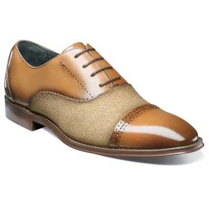 Barrington Tan Cap Toe Oxford Shoes