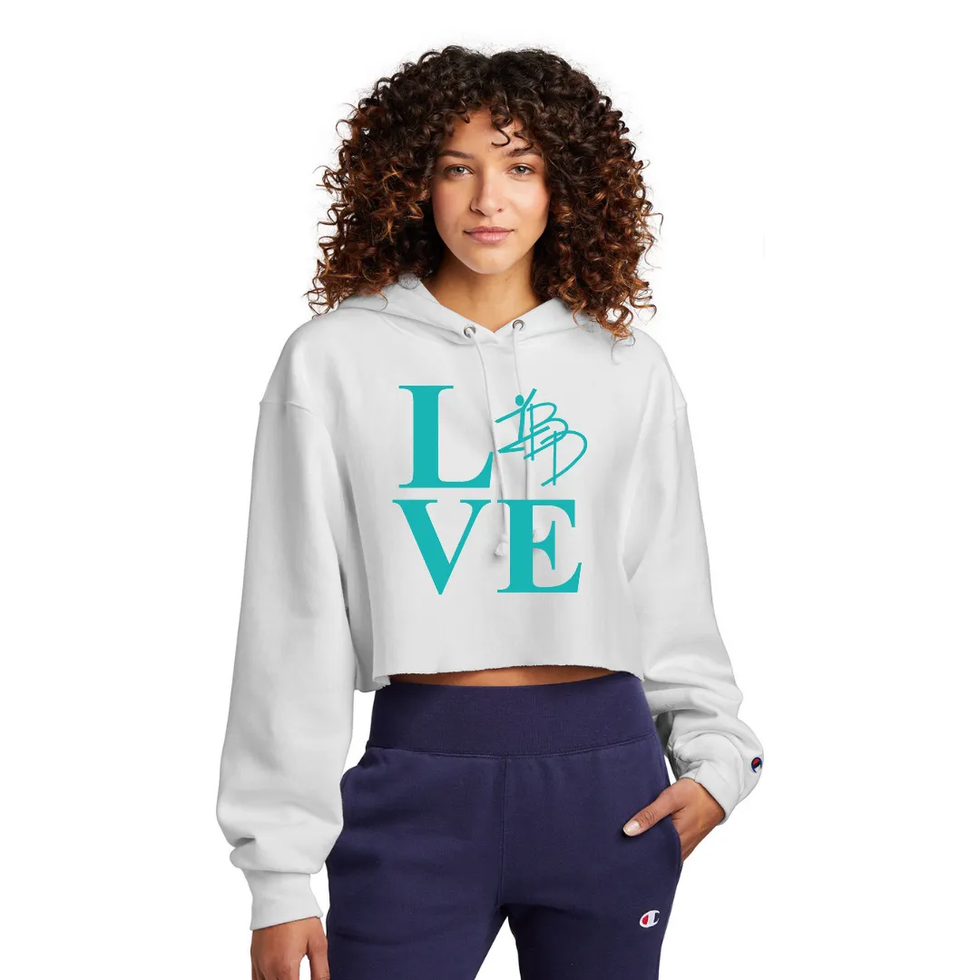 BDC Champion ® Women's Reverse Weave ® Cropped Cut-Off Hooded Sweatshirt