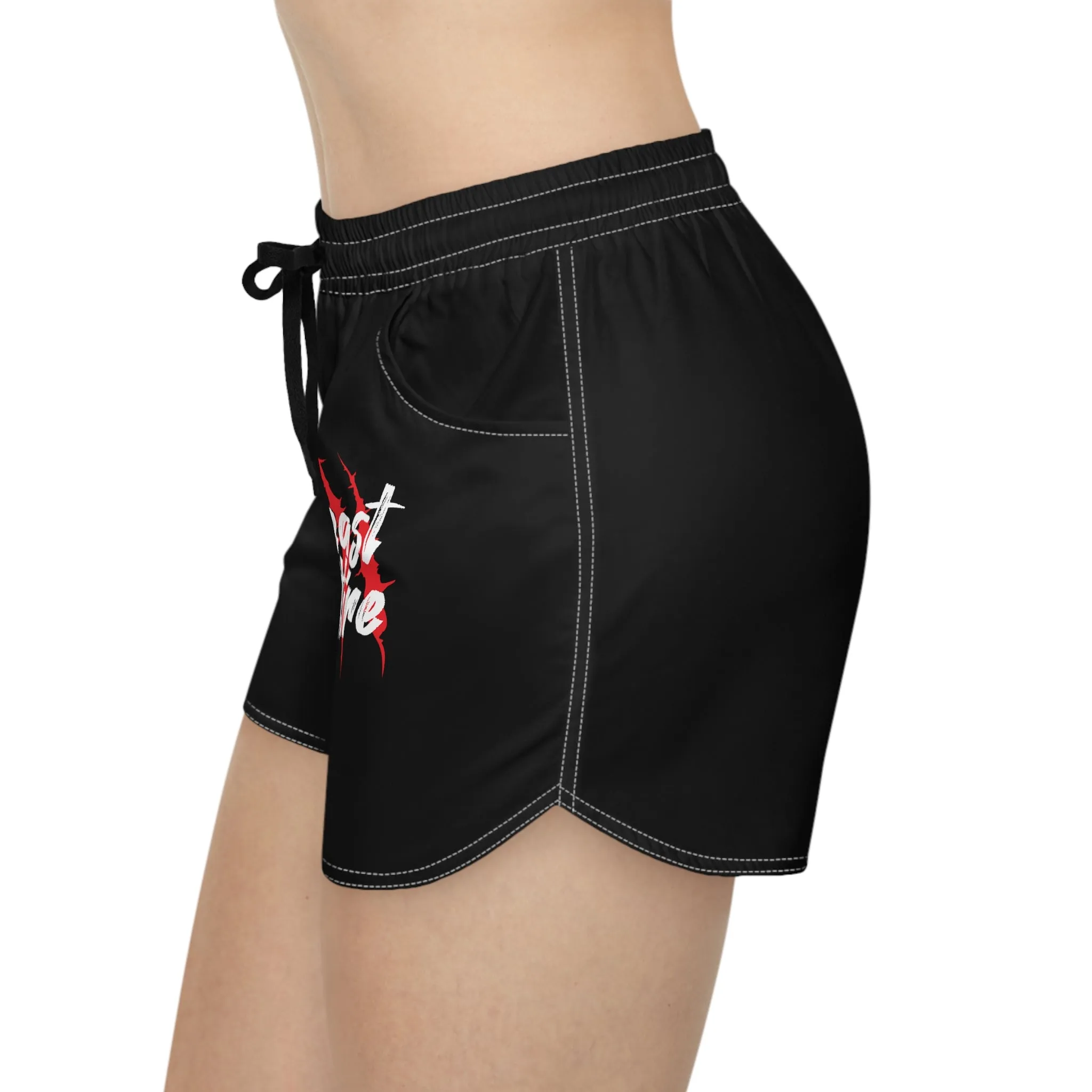 Beast Attire Women's Black Casual Shorts (AOP)