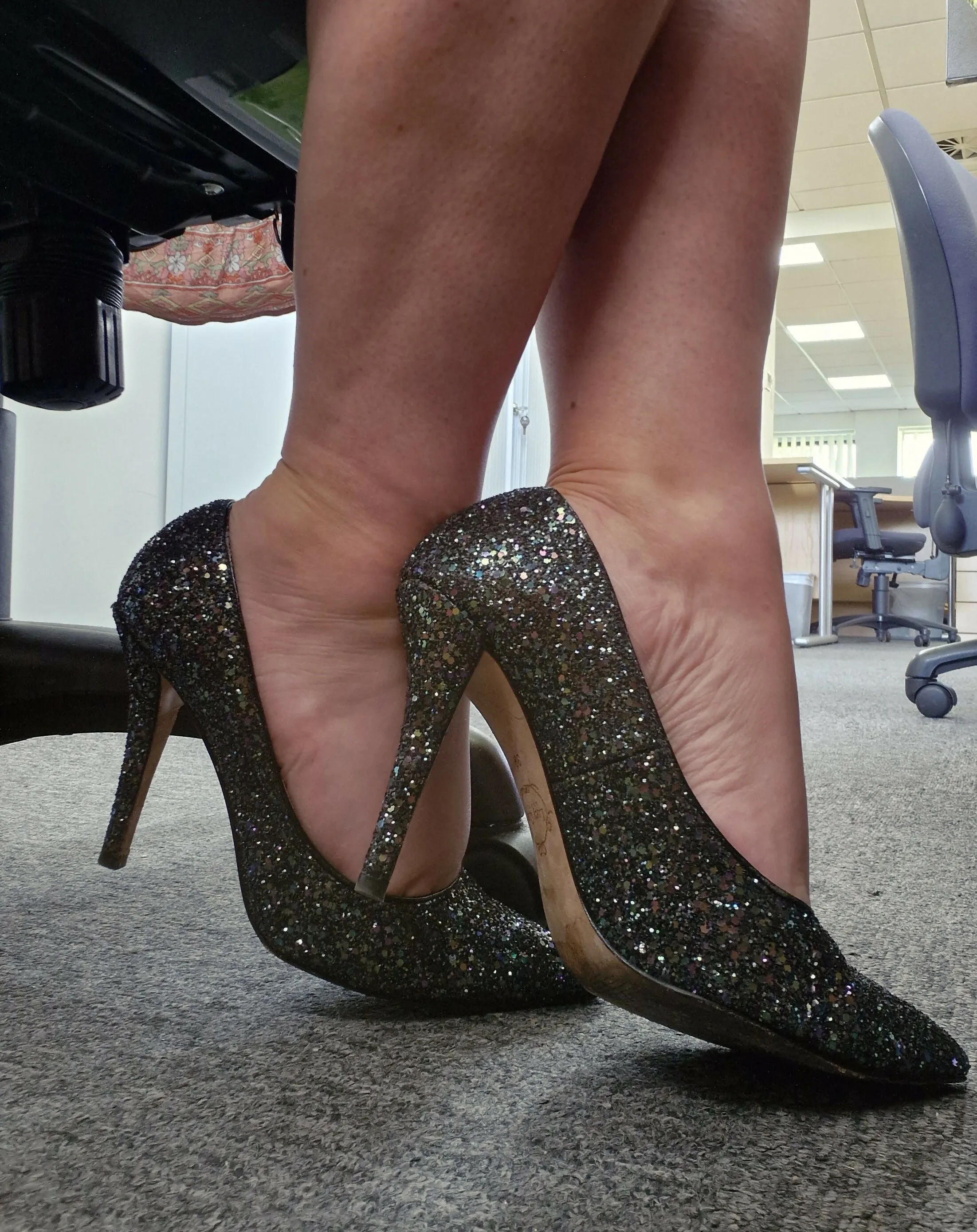 Black Sparkle Lucy Choi Stilettos