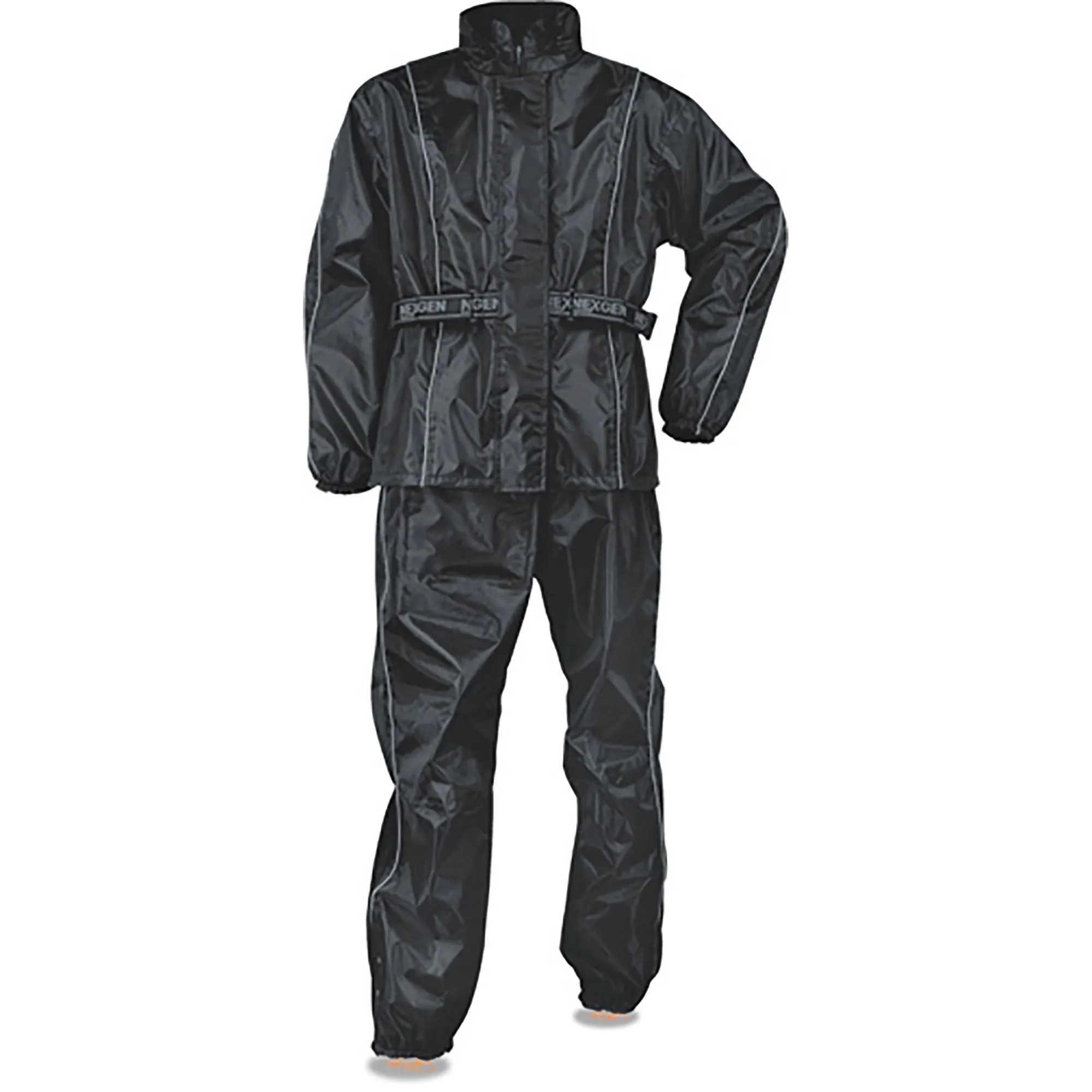 Black Women SH2215L Lightweight Oxford Nylon Black Water Resistant Rain Suit