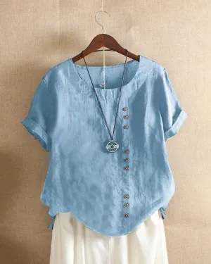 Blouse Bella™ | Women's Short-Sleeved Blouse | Lightweight Fabric, Casual Fit & Breathable Design