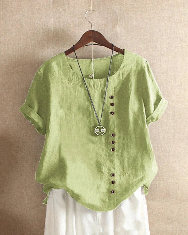 Blouse Bella™ | Women's Short-Sleeved Blouse | Lightweight Fabric, Casual Fit & Breathable Design