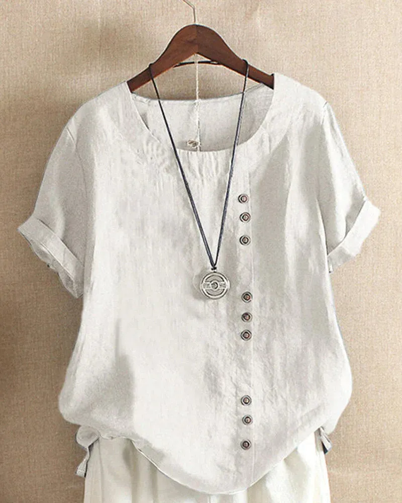 Blouse Bella™ | Women's Short-Sleeved Blouse | Lightweight Fabric, Casual Fit & Breathable Design