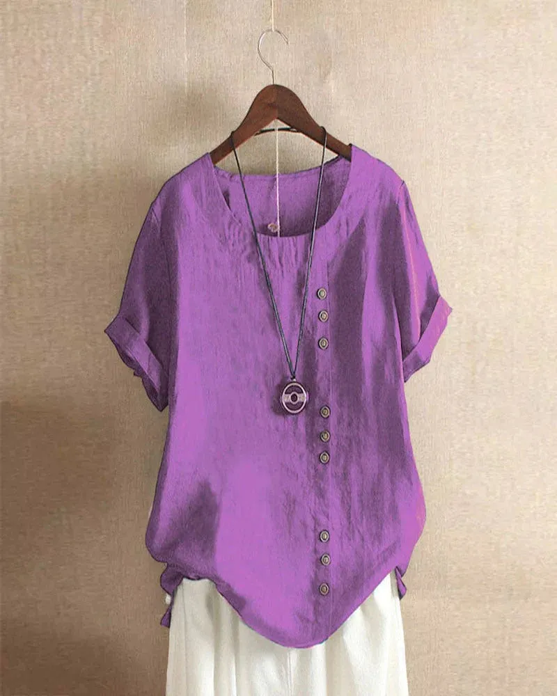 Blouse Bella™ | Women's Short-Sleeved Blouse | Lightweight Fabric, Casual Fit & Breathable Design