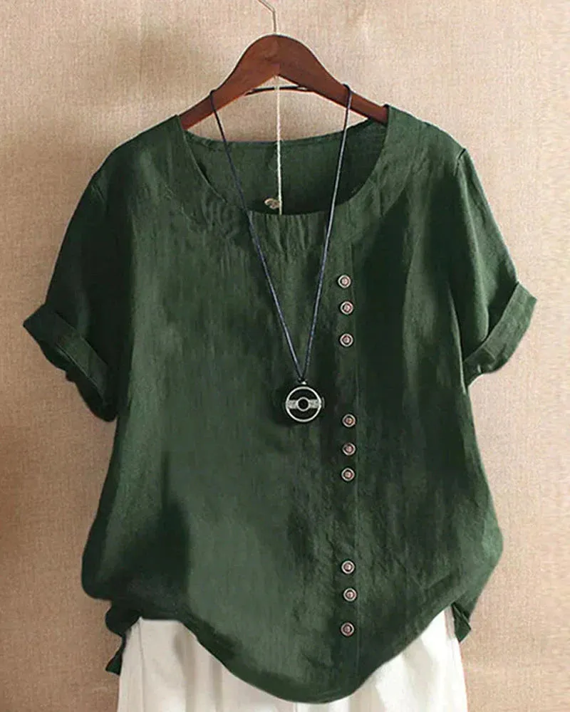 Blouse Bella™ | Women's Short-Sleeved Blouse | Lightweight Fabric, Casual Fit & Breathable Design