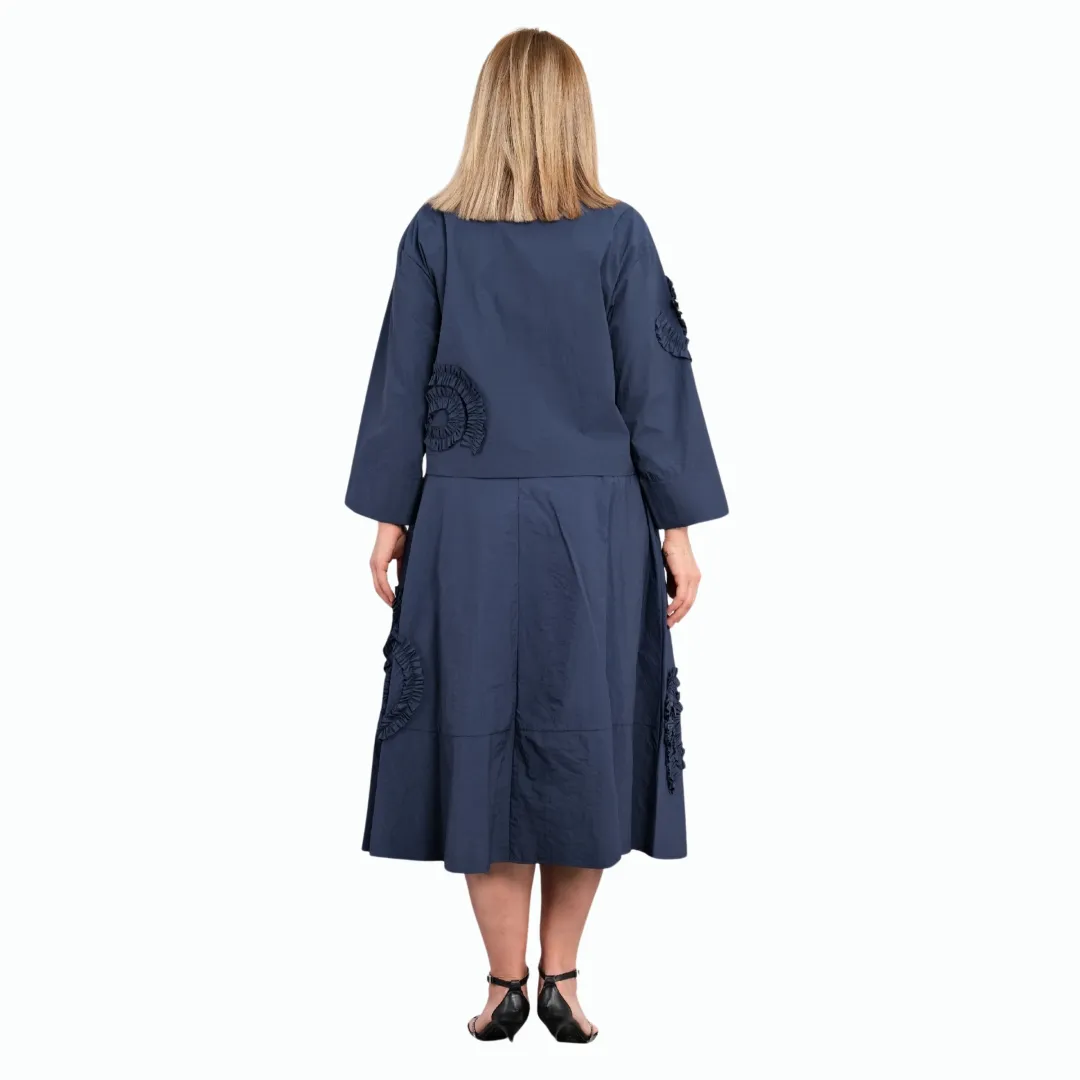 Blue Two - Piece Skirt Suit