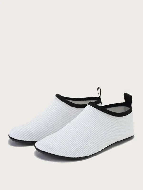 Boys Contrast Binding Aqua Socks - FDs