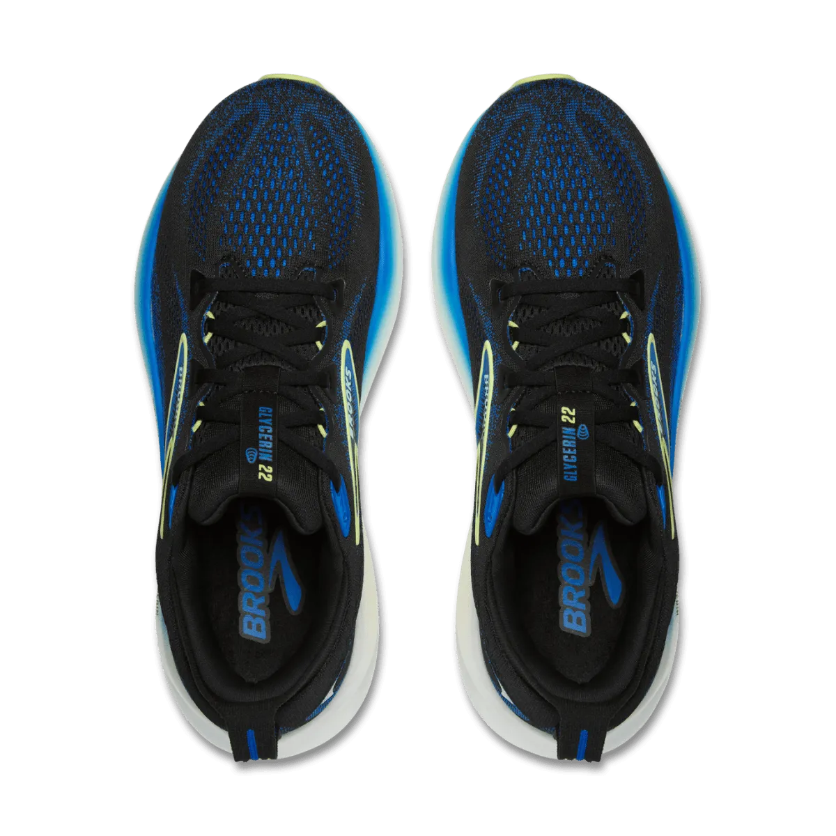 Brooks - Glycerin 22 - Men's - Black/Cobalt/Neo Yellow