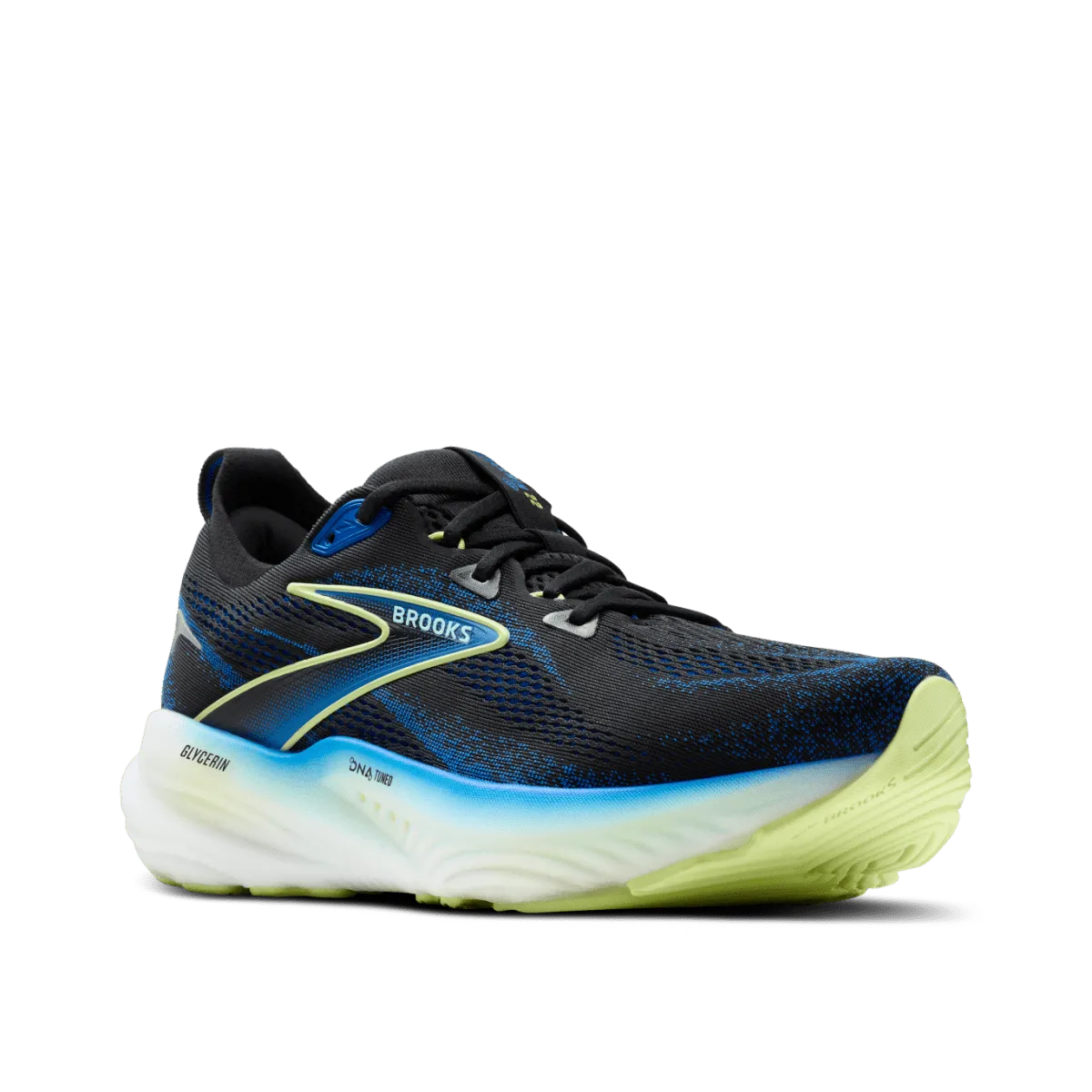 Brooks - Glycerin 22 - Men's - Black/Cobalt/Neo Yellow