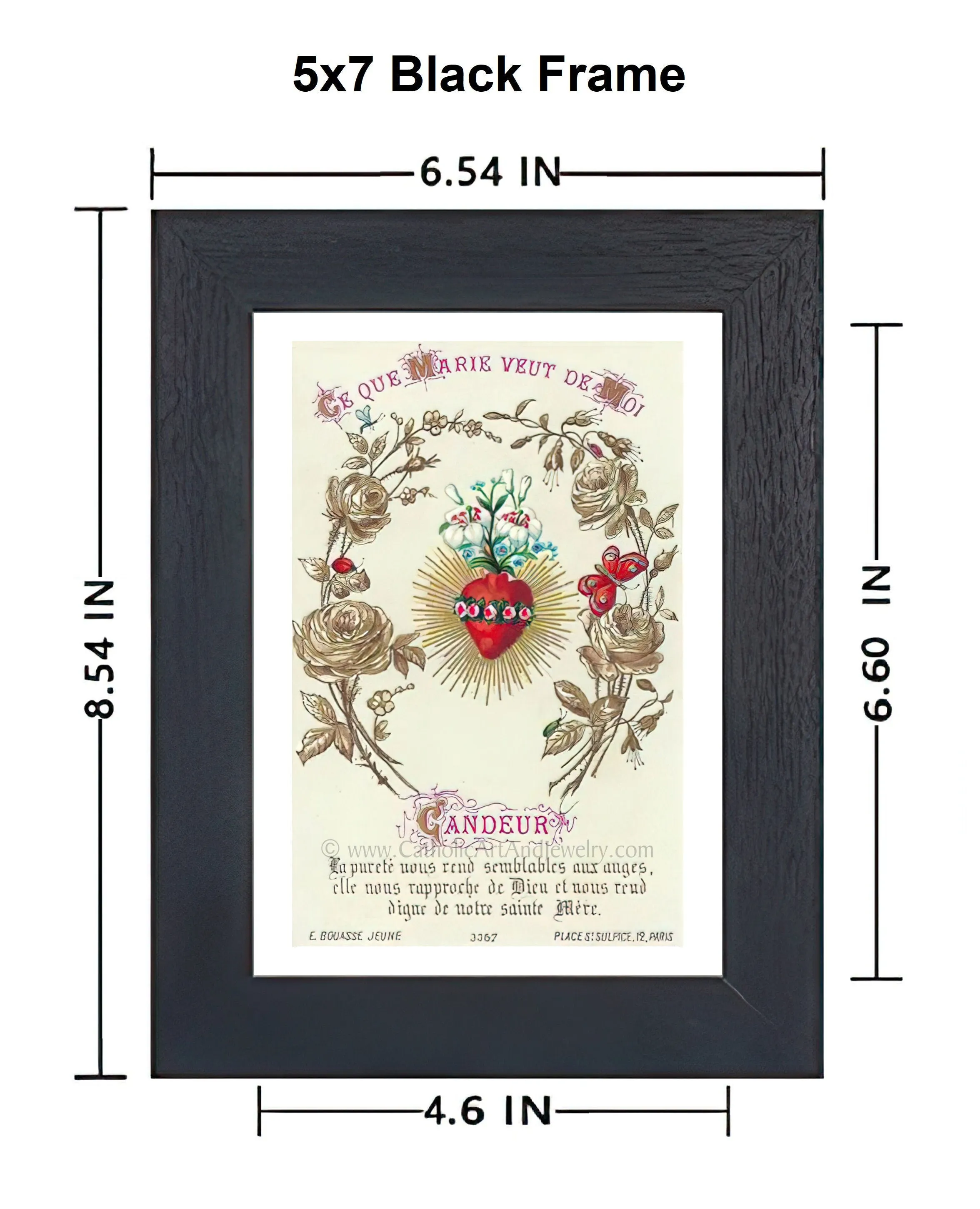 Candor – Based on a Vintage French Holy Card – Catholic Art