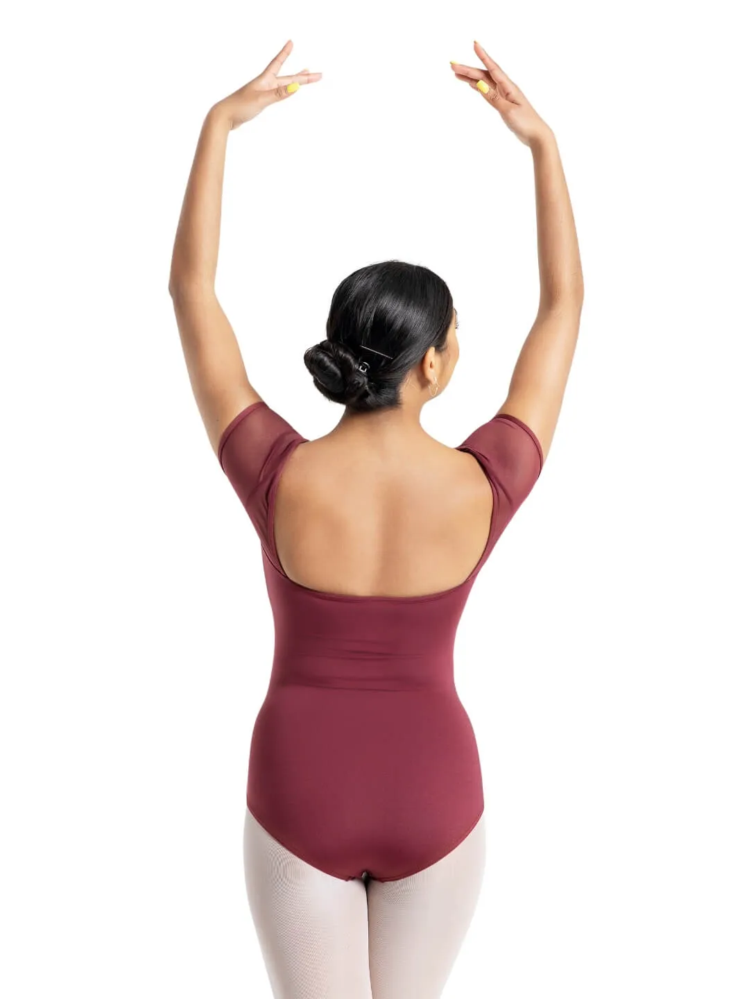 Capezio Studio Collection Mesh Yoke SS Leotard Adult