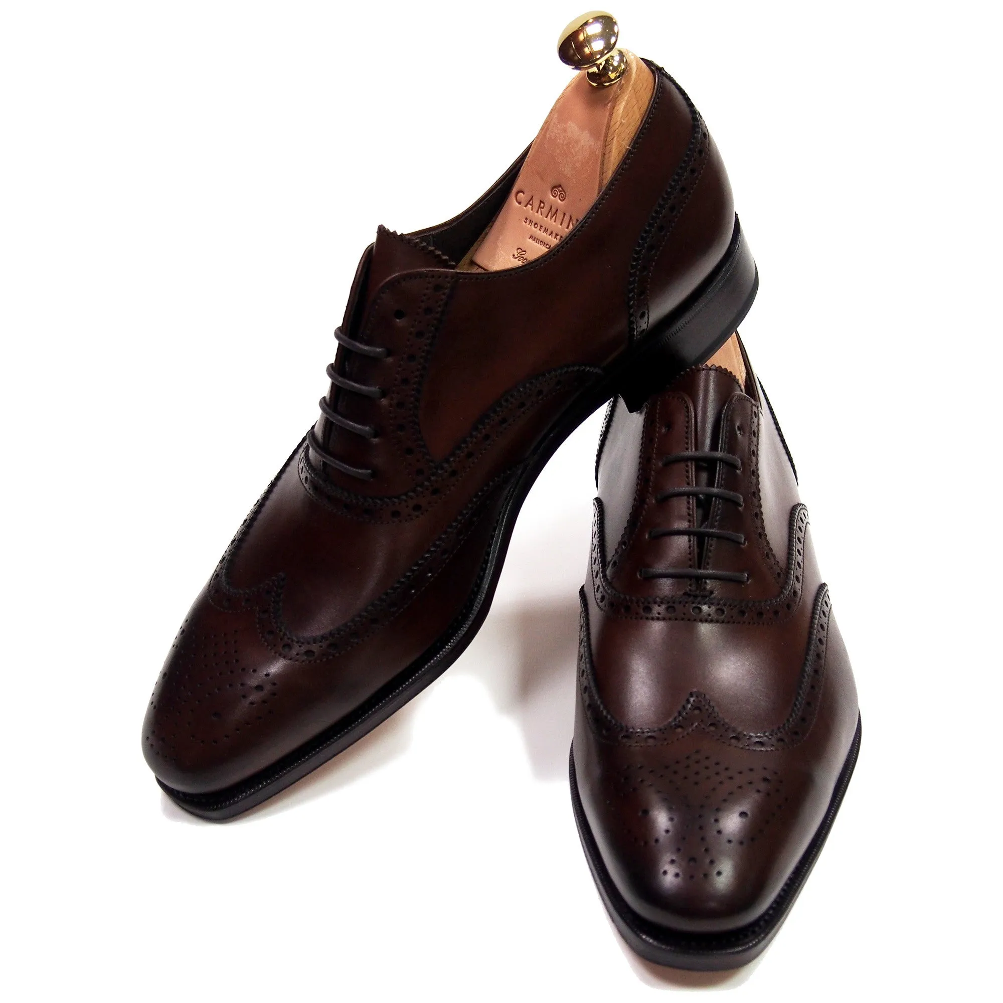 Carmina Shoemaker Wingtip Derby - Vegano Brown - Made in Spain