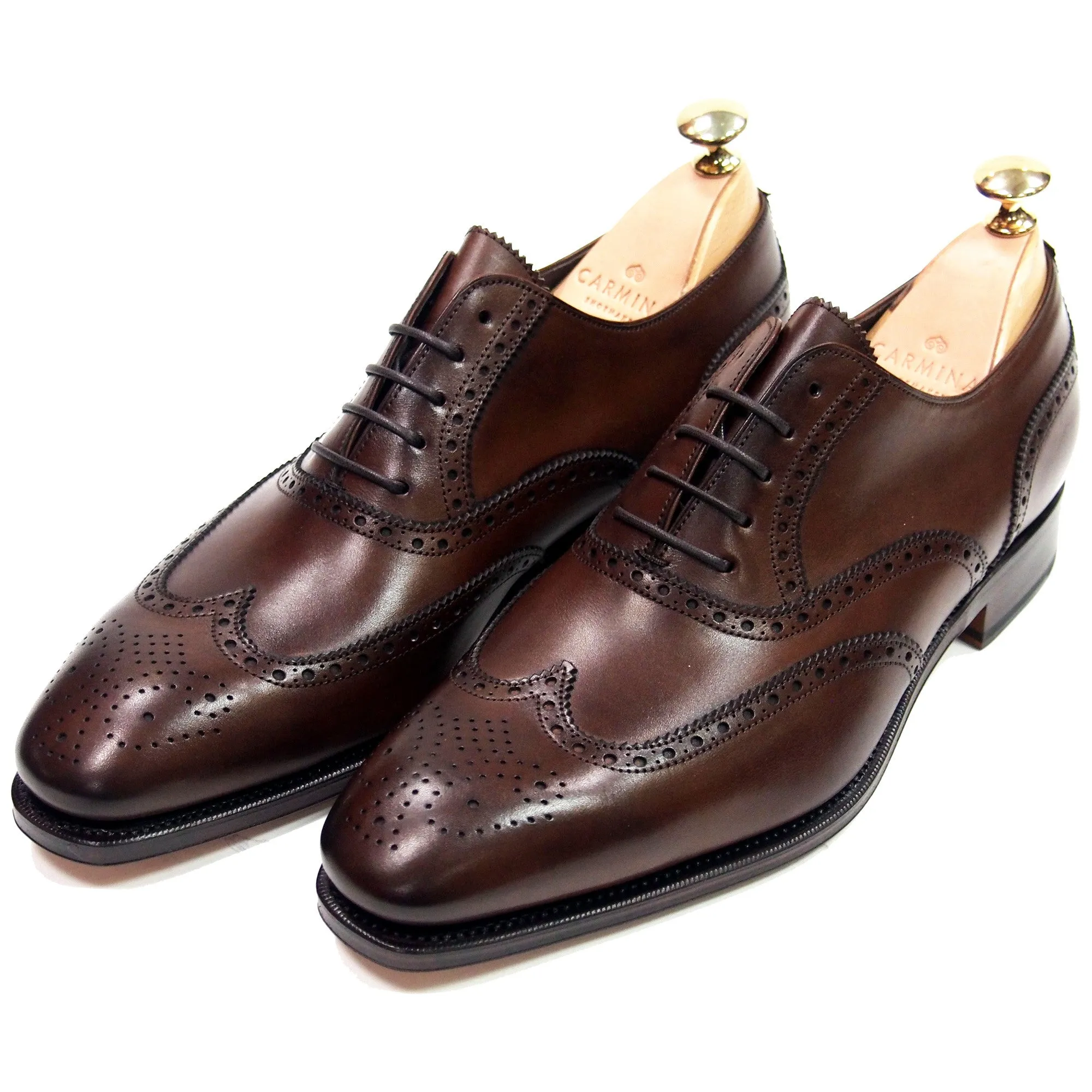 Carmina Shoemaker Wingtip Derby - Vegano Brown - Made in Spain