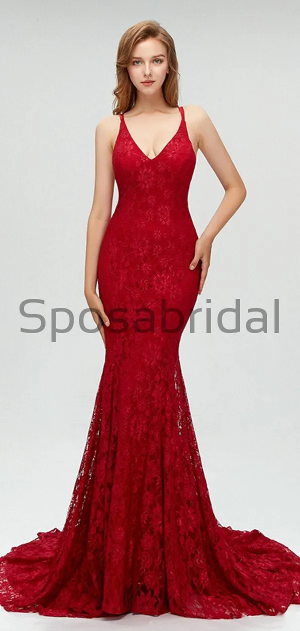 Charming Lace Sexy Mermaid New Arrival Popular Fashion Modest Prom Dresses, PD0474