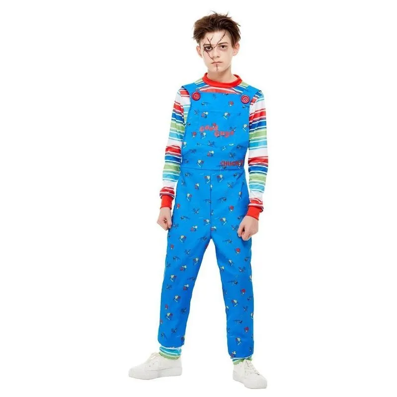 Chucky Costume, Blue, Dungarees & Top