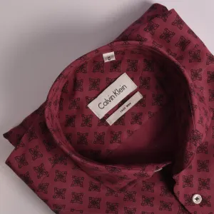 CK Red Printed Shirt