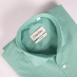 CK Seafoam Checkered Shirt