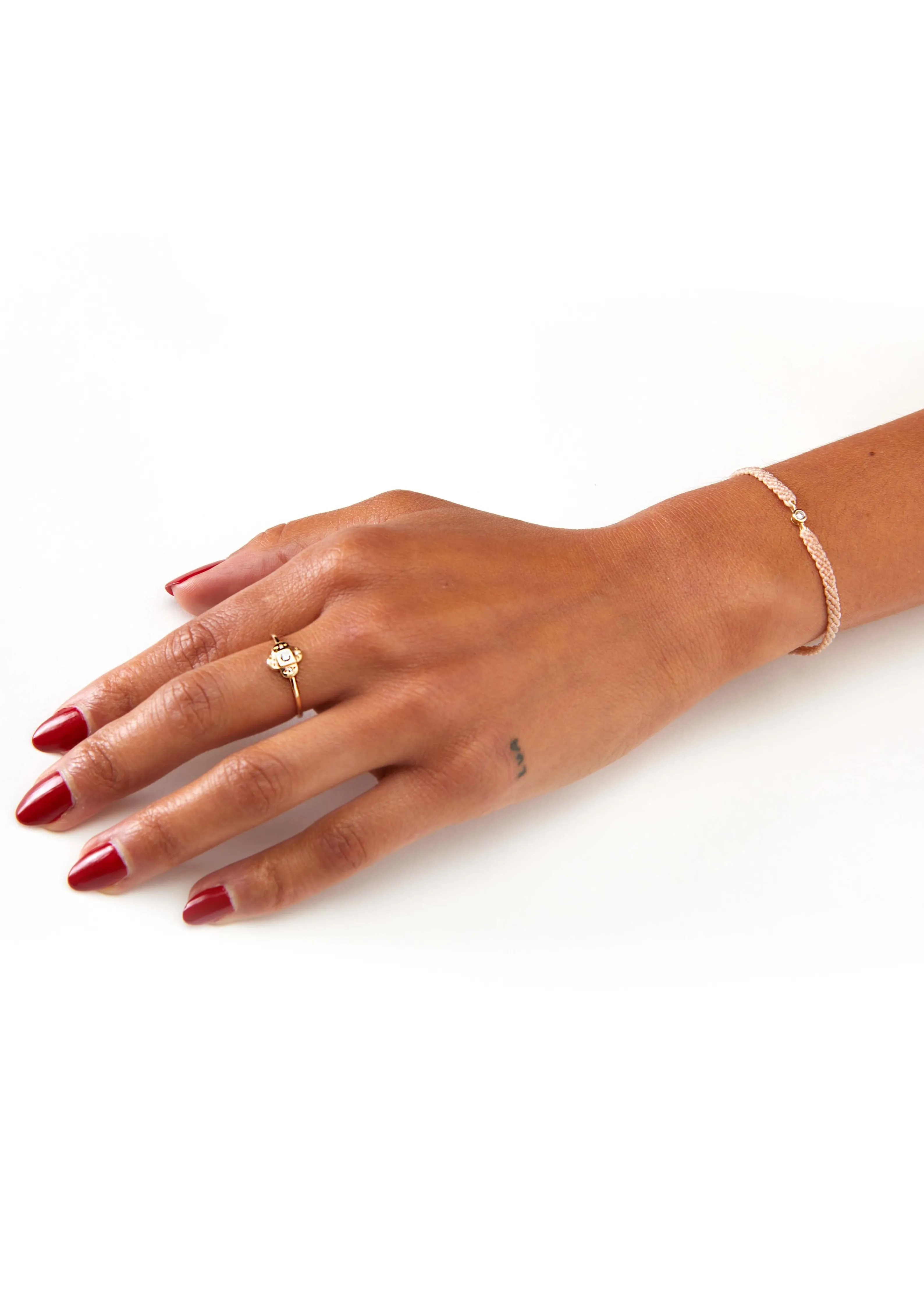 Classic Diamond Bracelet in Ballet Pink