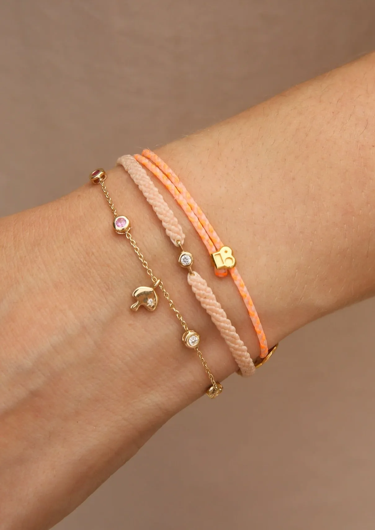Classic Diamond Bracelet in Ballet Pink
