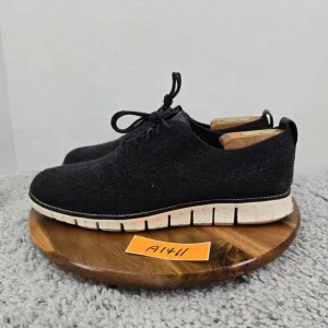 Cole Haan ZeroGrand Stitchlite Wool Knit Black Casual Daily Oxford Mens 11 M