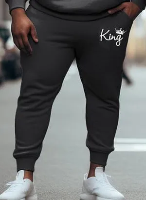 Couple Large Size Casual Couple Outfit Queen King Hoodie Set