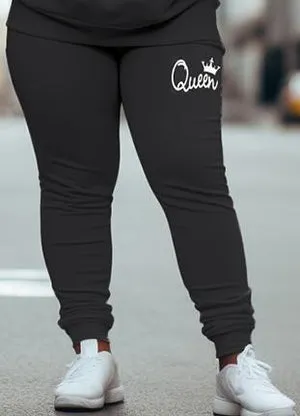 Couple Large Size Casual Couple Outfit Queen King Hoodie Set