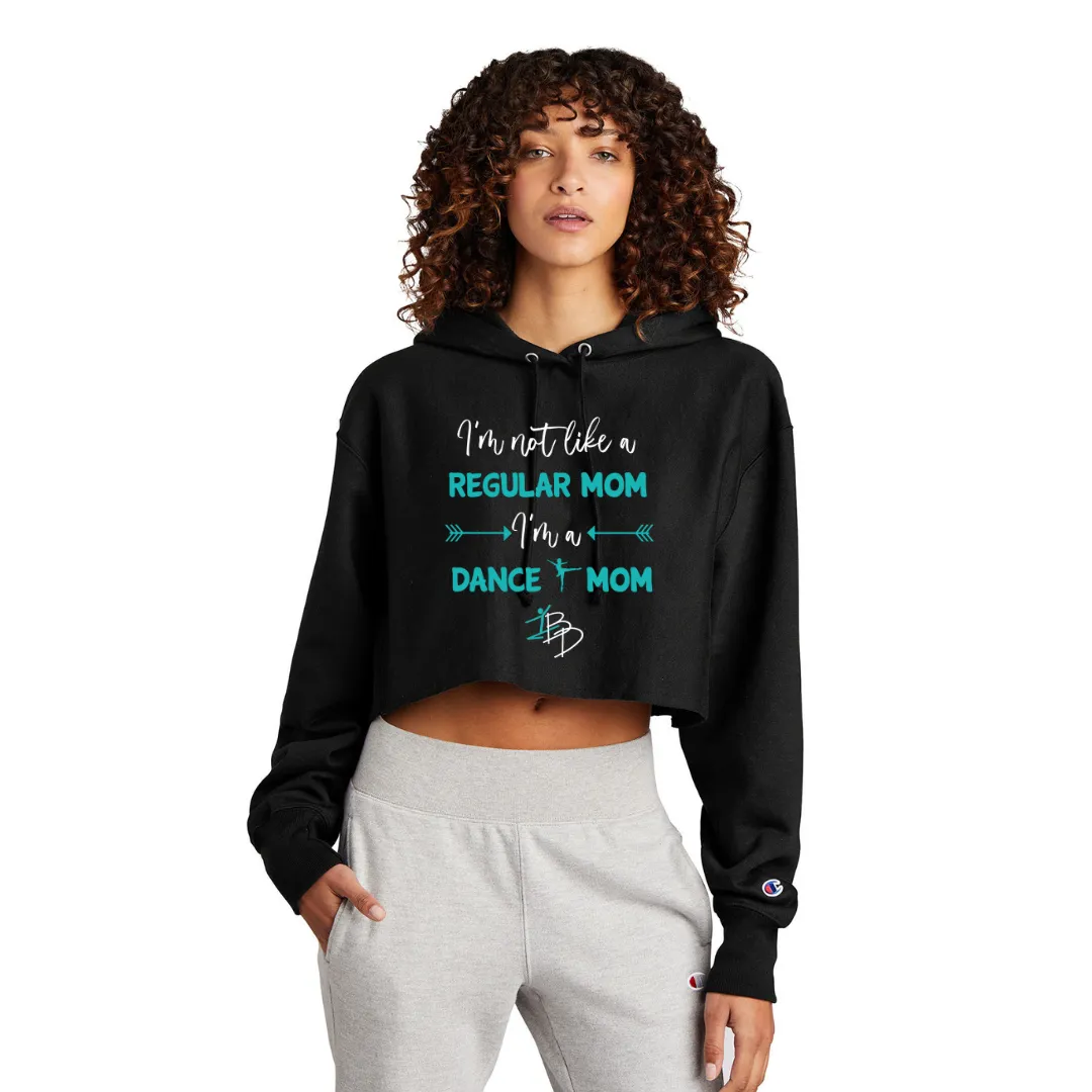 Dance Mom Champion ® Women's Reverse Weave ® Cropped Cut-Off Hooded Sweatshirt