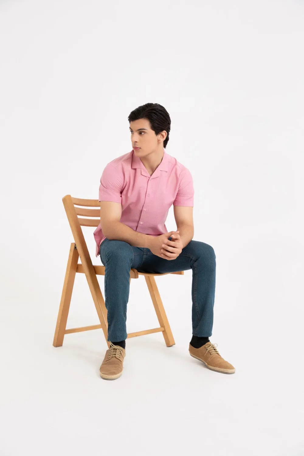 Dark Pink Casual Shirt
