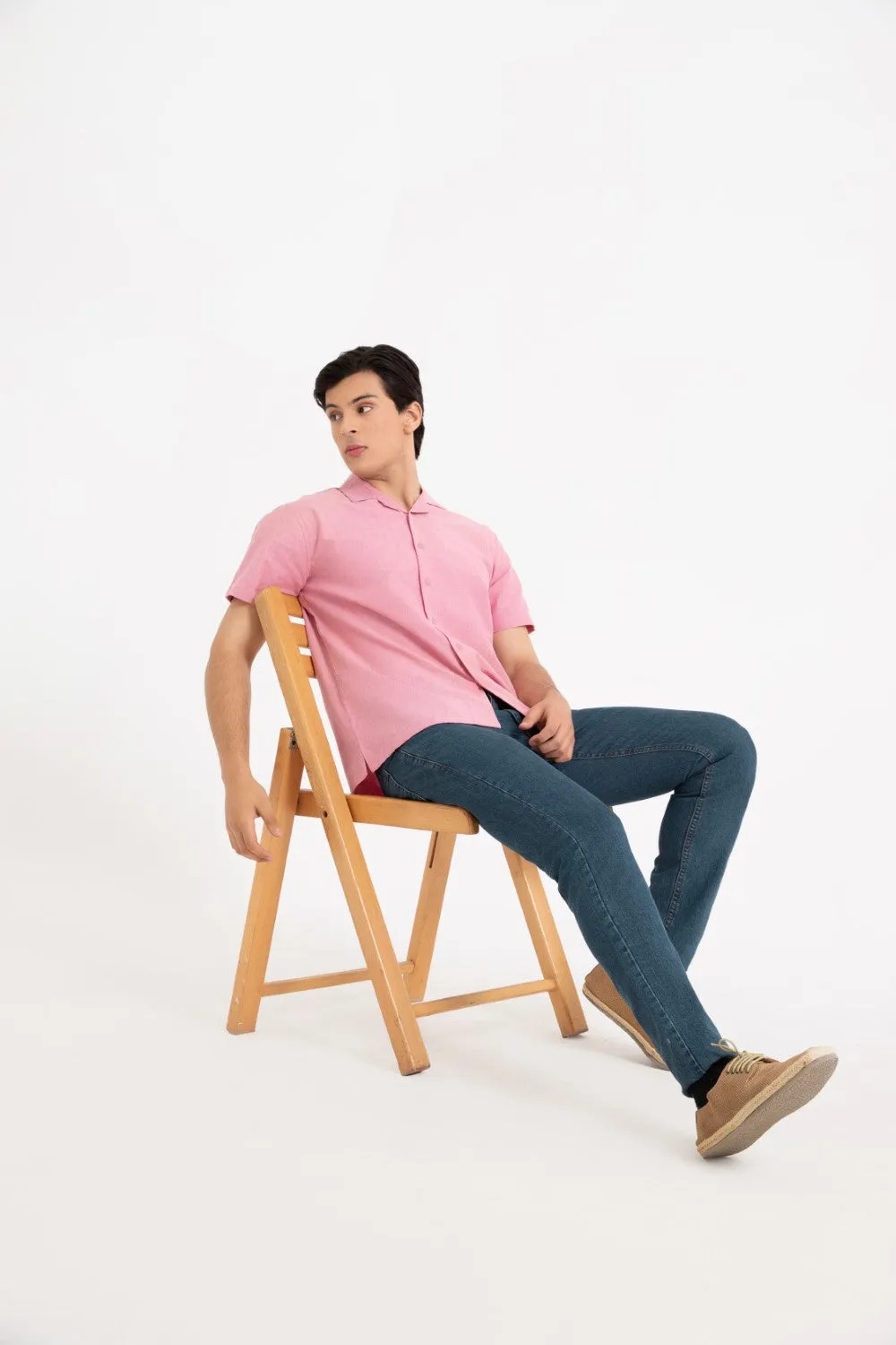 Dark Pink Casual Shirt