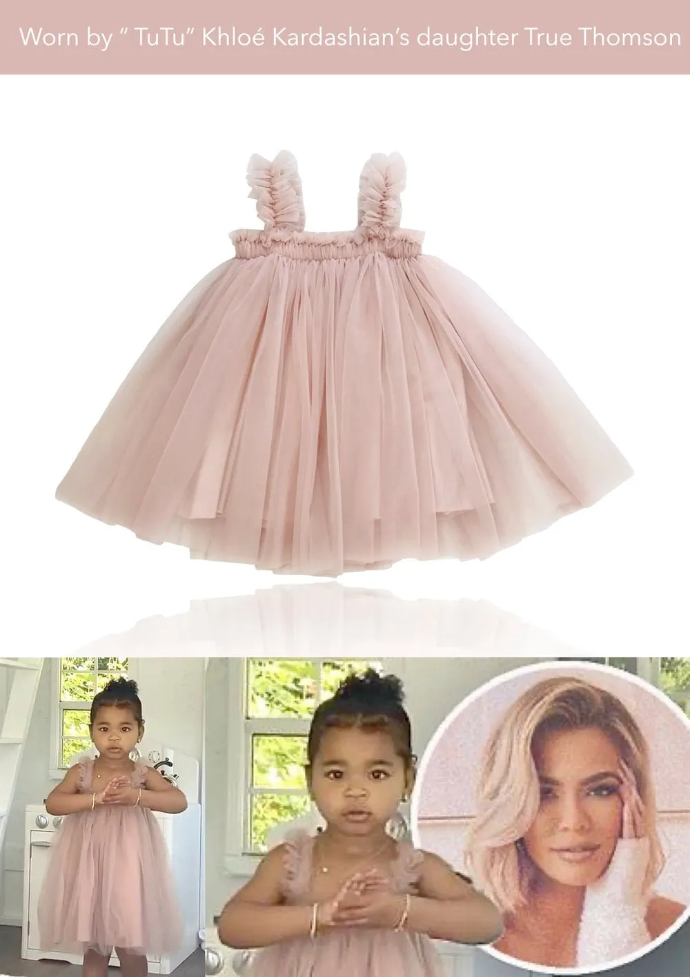 DOLLY 2Way Tutu Dress Beach Coverup Ballet Pink