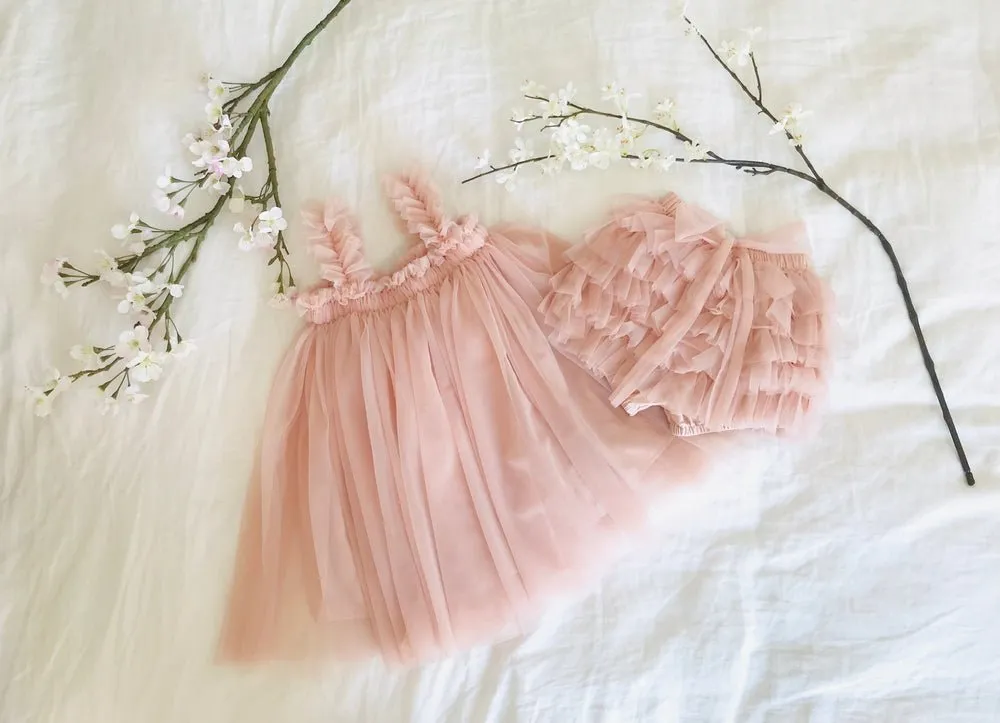 DOLLY 2Way Tutu Dress Beach Coverup Ballet Pink
