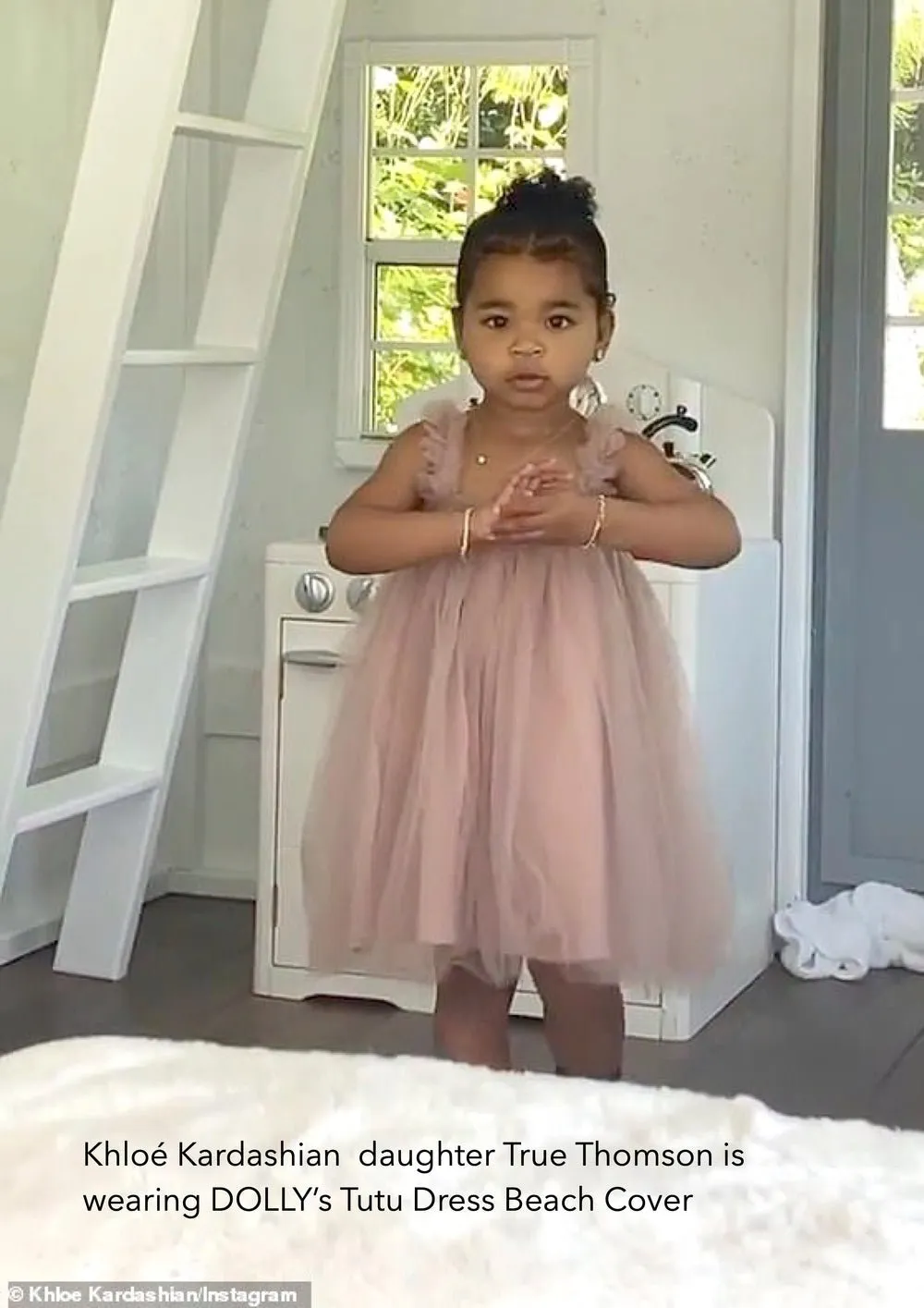 DOLLY 2Way Tutu Dress Beach Coverup Ballet Pink