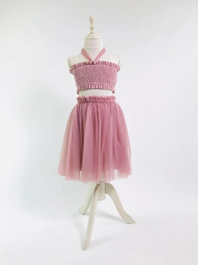 DOLLY 2Way Tutu Dress Beach Coverup Mauve