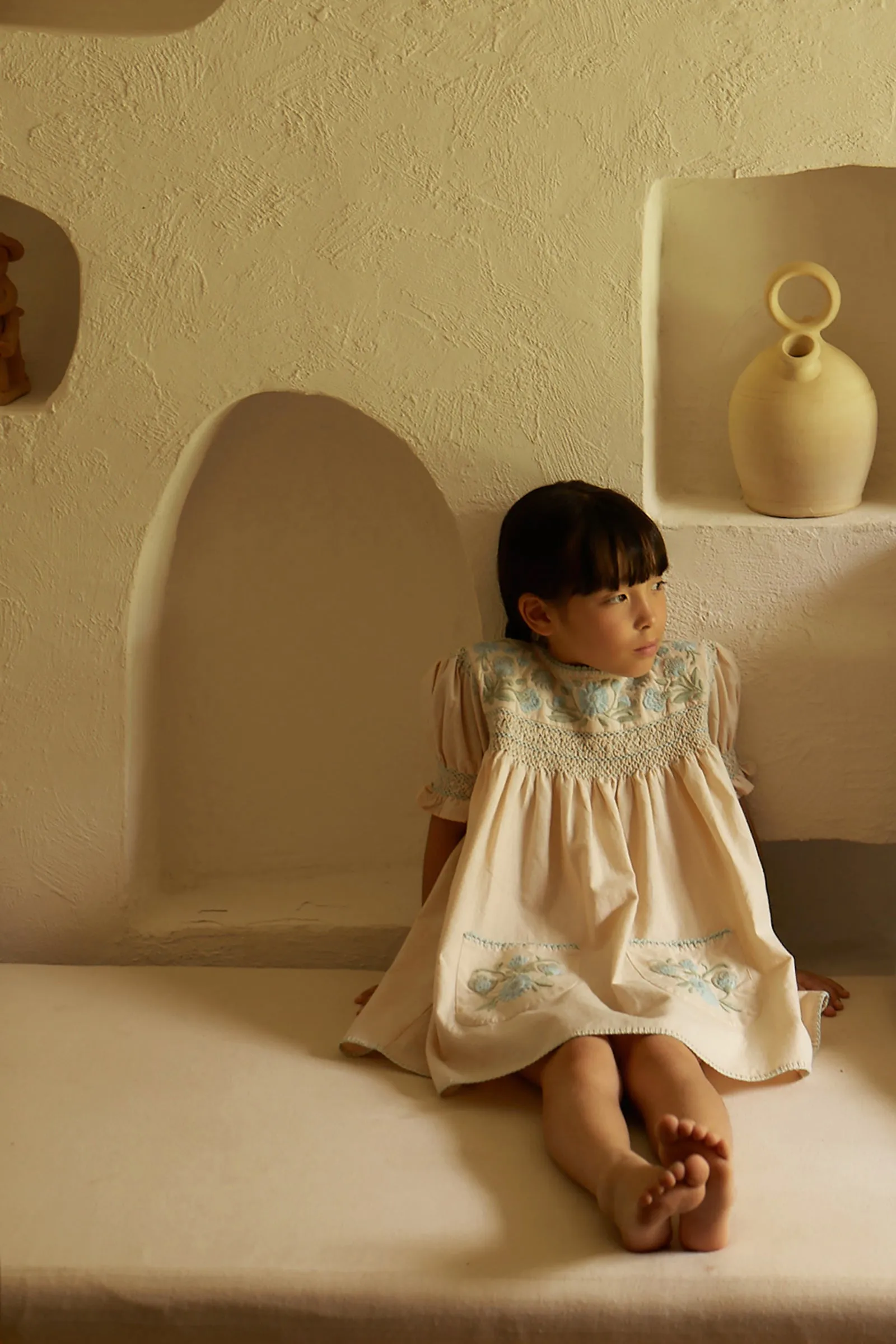 Dora Dress, Milk