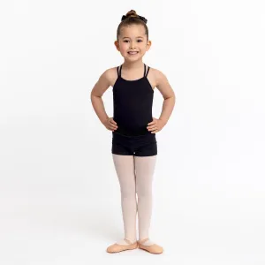 Dot: Lurex Waist Ballet Shorts in Black