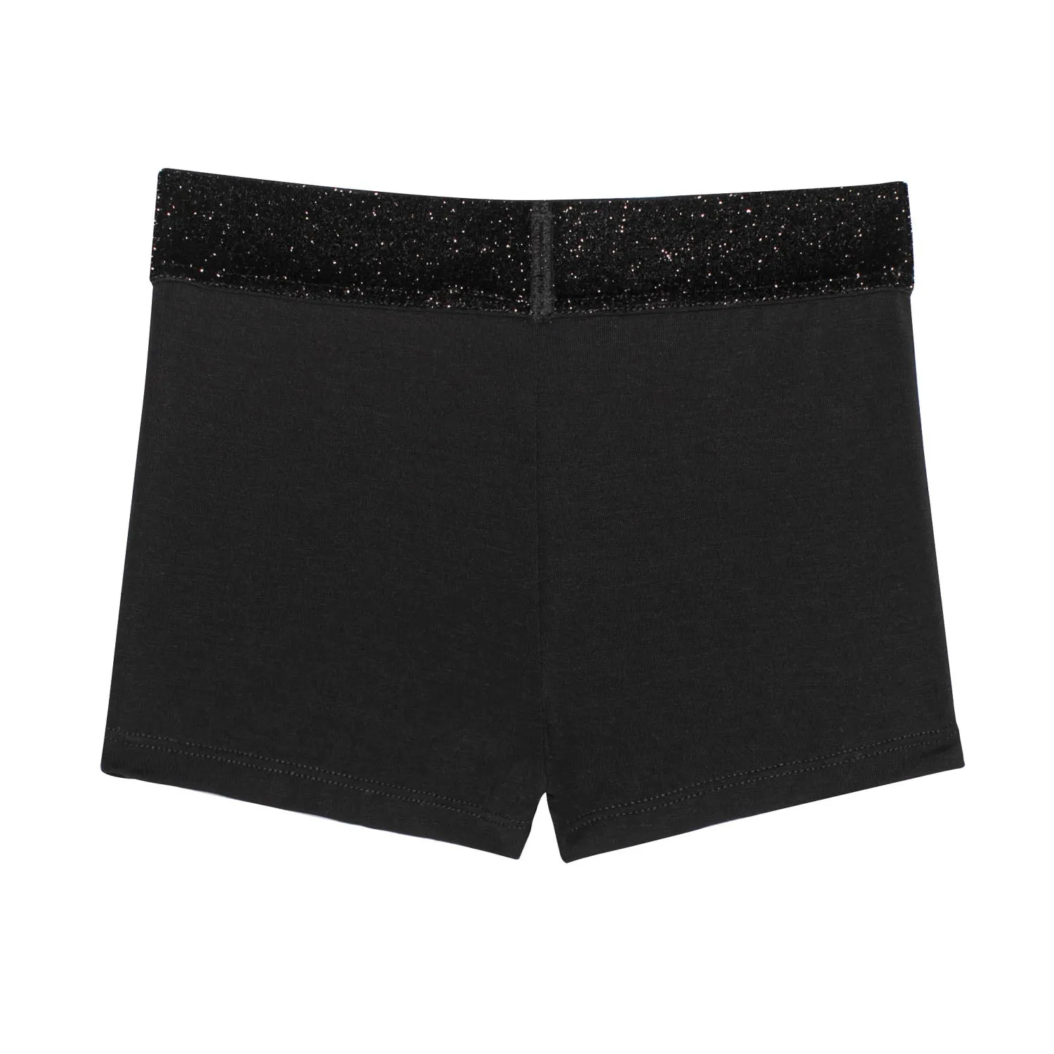 Dot: Lurex Waist Ballet Shorts in Black