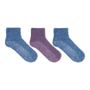 Dr. Scholl's Women's Soothing Spa Low Cut Gripper Socks, 3 Pack