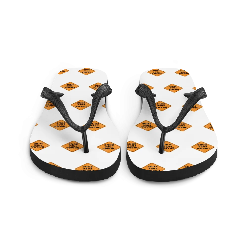 DRAMA FREE ZONE Flip-Flops