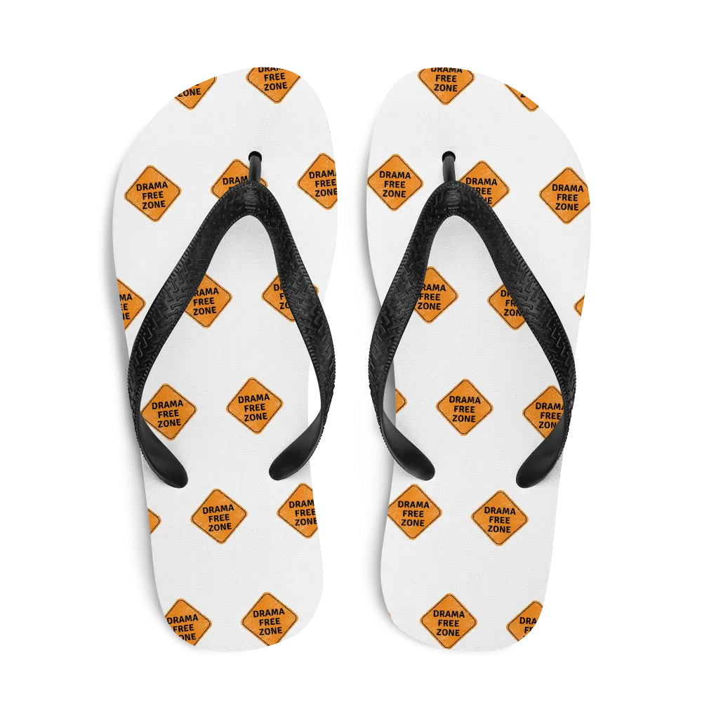 DRAMA FREE ZONE Flip-Flops