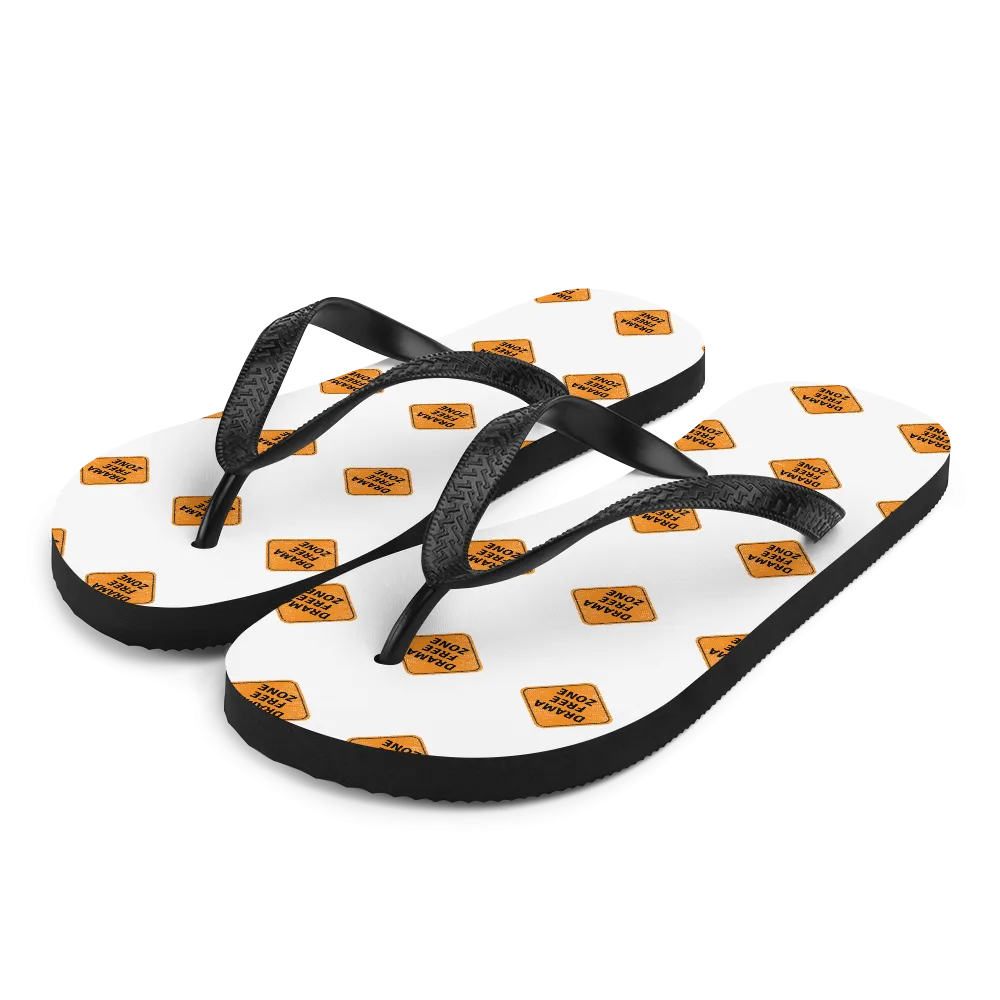 DRAMA FREE ZONE Flip-Flops