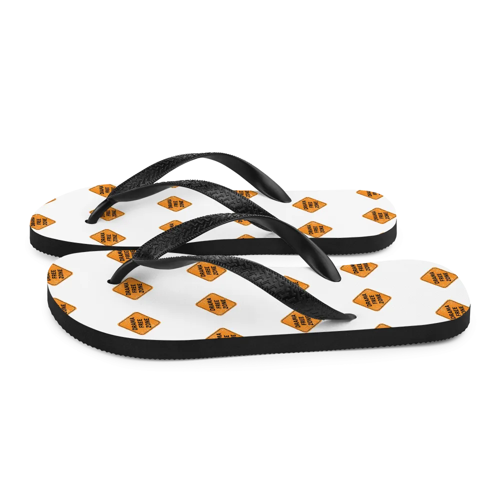 DRAMA FREE ZONE Flip-Flops