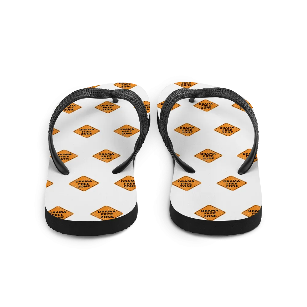 DRAMA FREE ZONE Flip-Flops